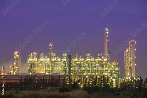 Wallpaper Mural Oil refinery industrial plant with sky Torontodigital.ca