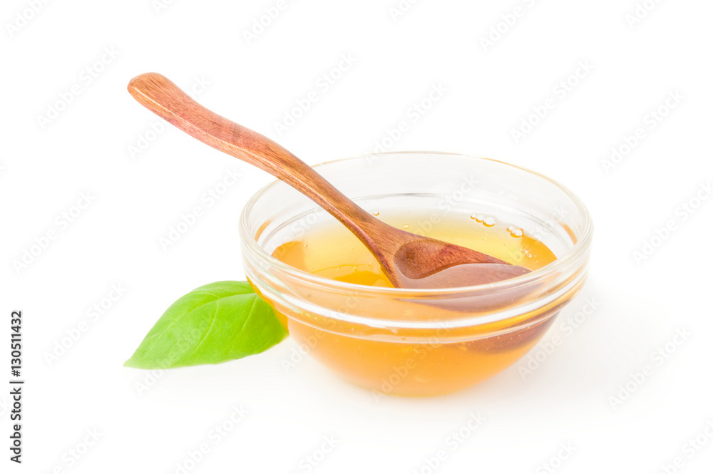 Honey isolated on a white background cutout Honey isolated on a white background cutout