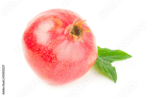 Pomegranate fruit isolated on a white background cutout