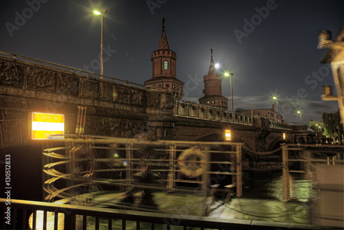 Oberbaumbrücke bei Nacht photo
