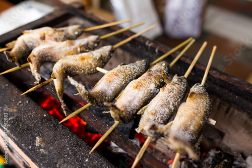 Canvas Print Japanese grilled fish