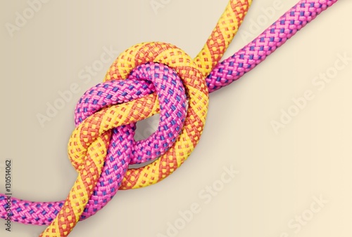 Tied knot.