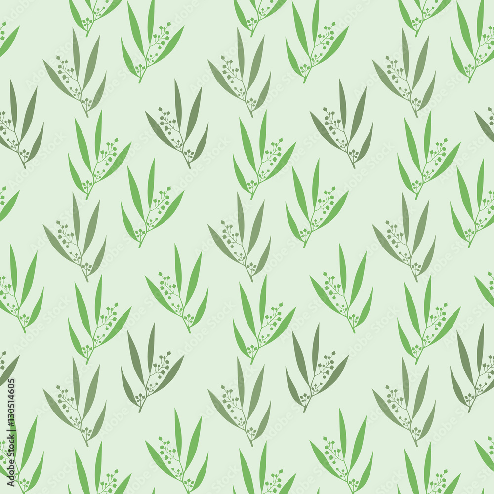 Seamless pattern branches of eucalyptus. Seamless pattern branches of eucalyptus.
