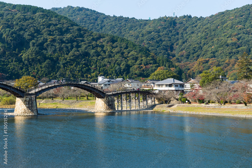 Kintai Bridge in Iwakuni of Japan