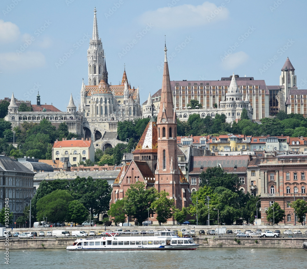 Churches of Budapest city, Hungary Churches of Budapest city, Hungary