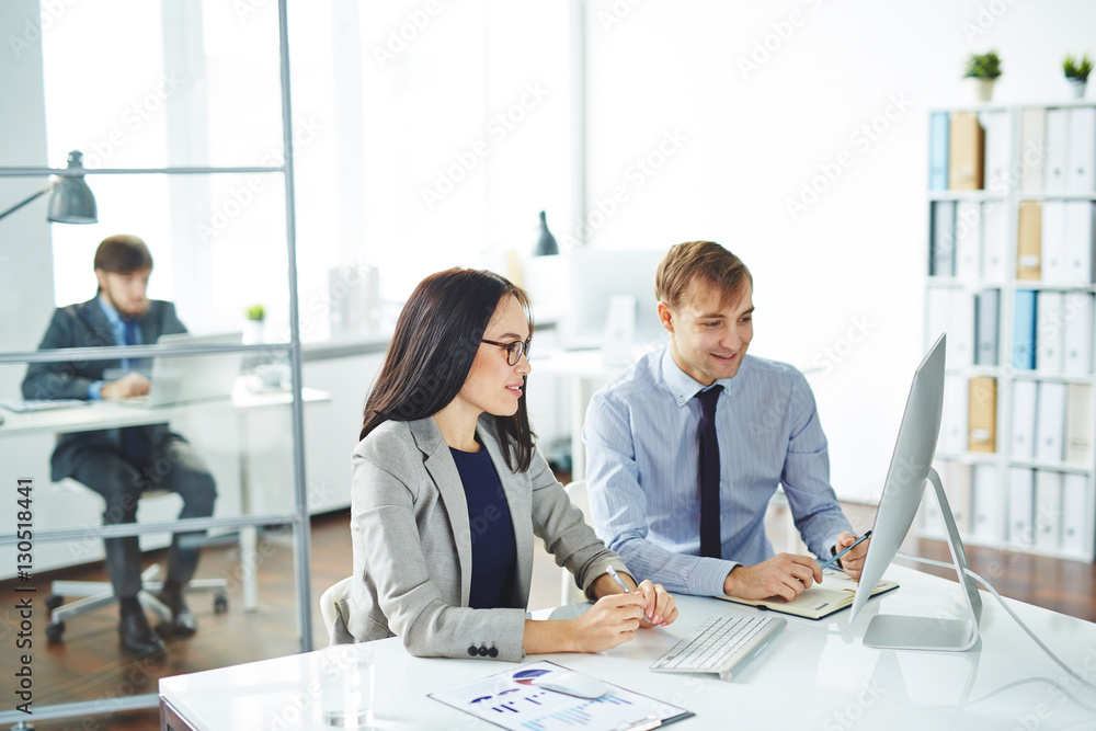 Obraz premium Working with data