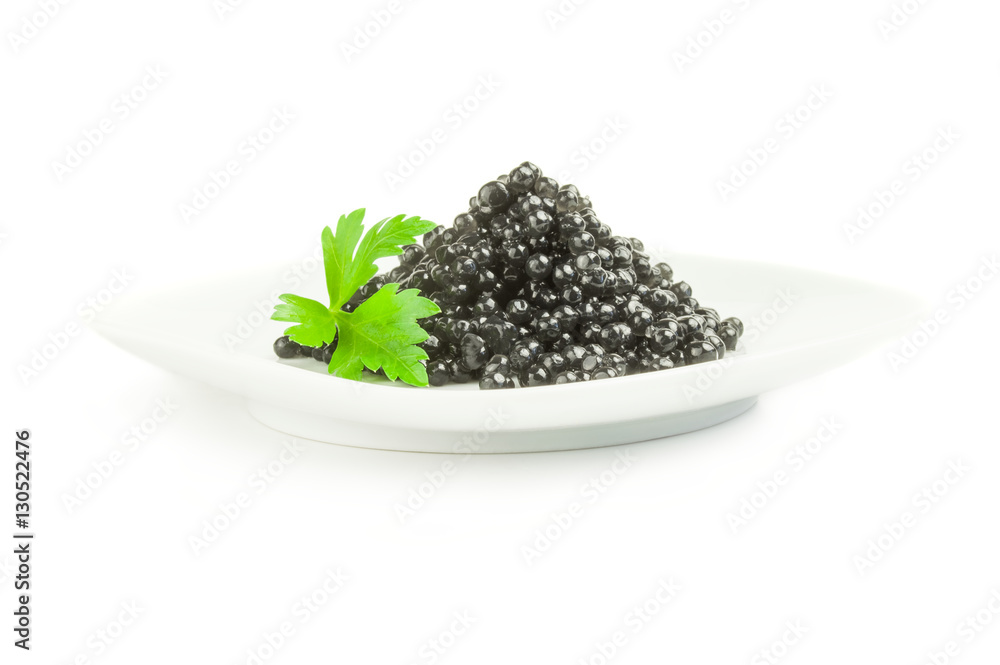 Sturgeon caviar isolated on a white background with clipping path Sturgeon caviar isolated on a white background with clipping path