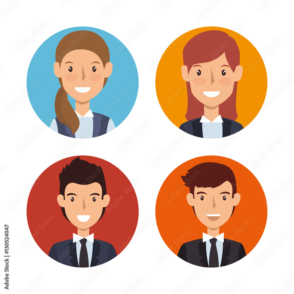 business people characters icon vector illustration design business people characters icon vector illustration design