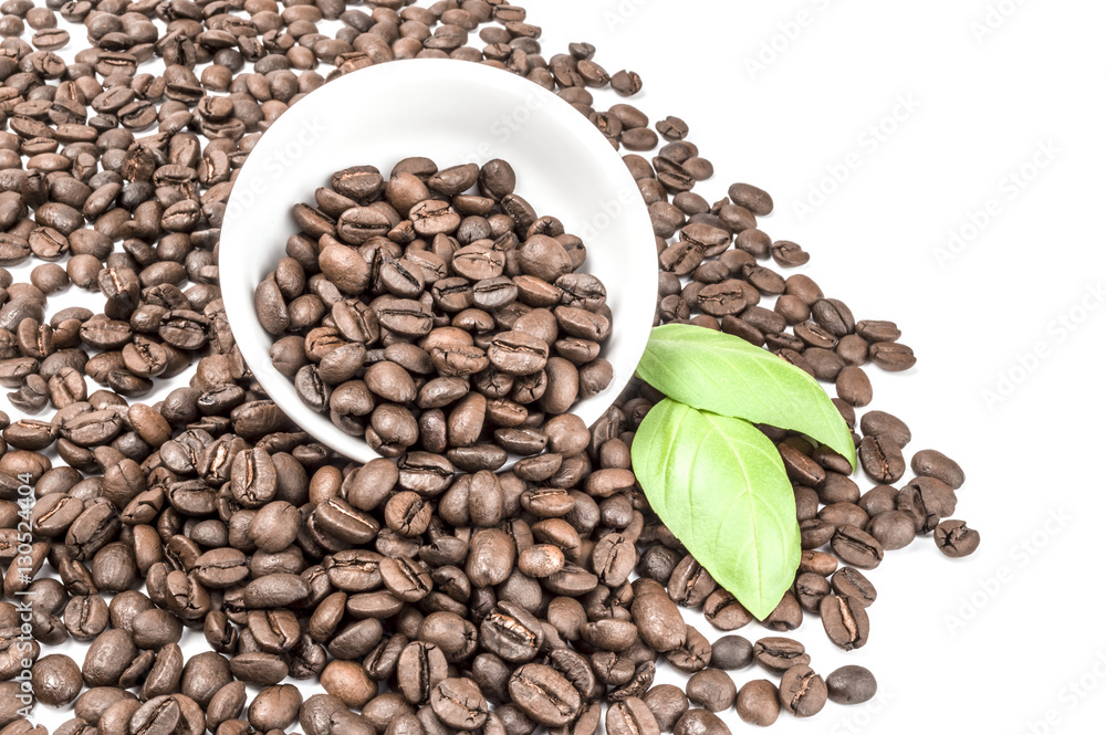 Brown coffee on a white background. Clipping path Brown coffee on a white background. Clipping path