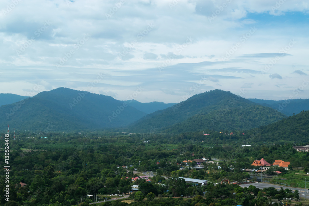 Fototapeta premium Overview from Khundan Prakranchon dam in thailand...