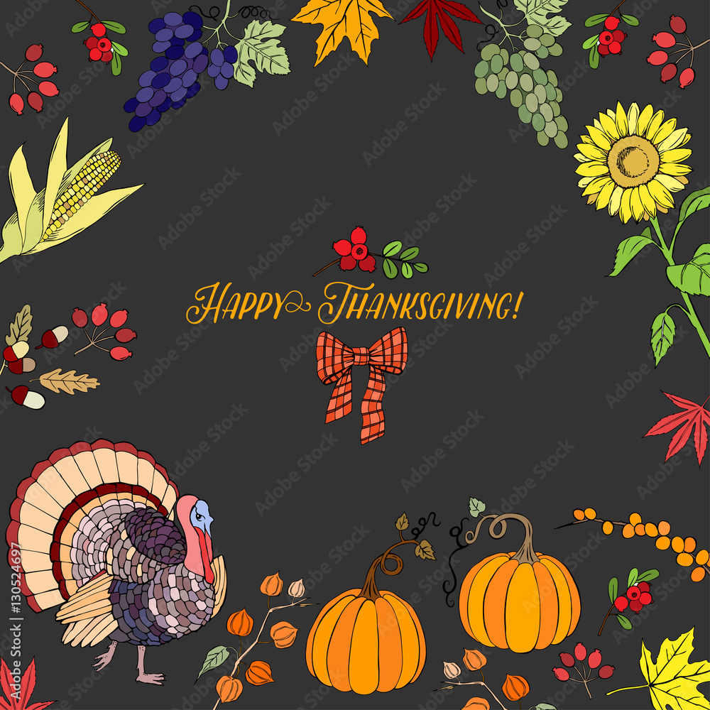 Obraz Thanksgiving Day Decorations