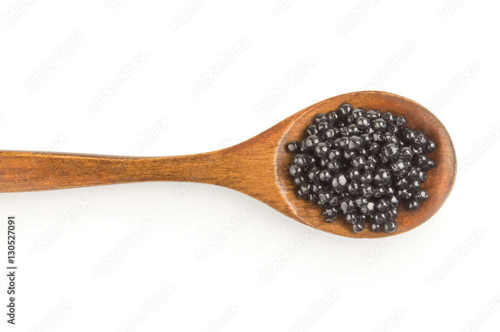 Beluga roe isolated on a white background cutout Beluga roe isolated on a white background cutout