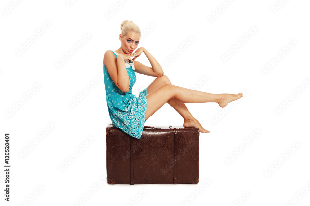 Girl Sitting on Giant Chair Stock Image - Image of barefeet