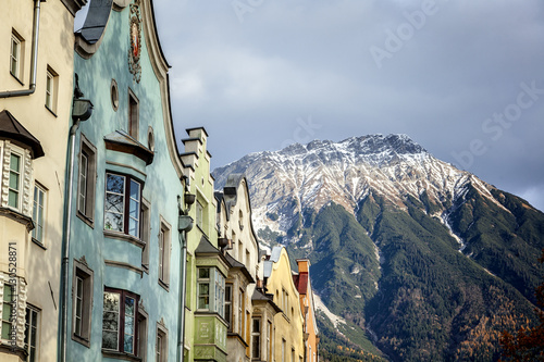 Beautiful cityscape. Innsbruck, Austria. Popular holiday destina photo