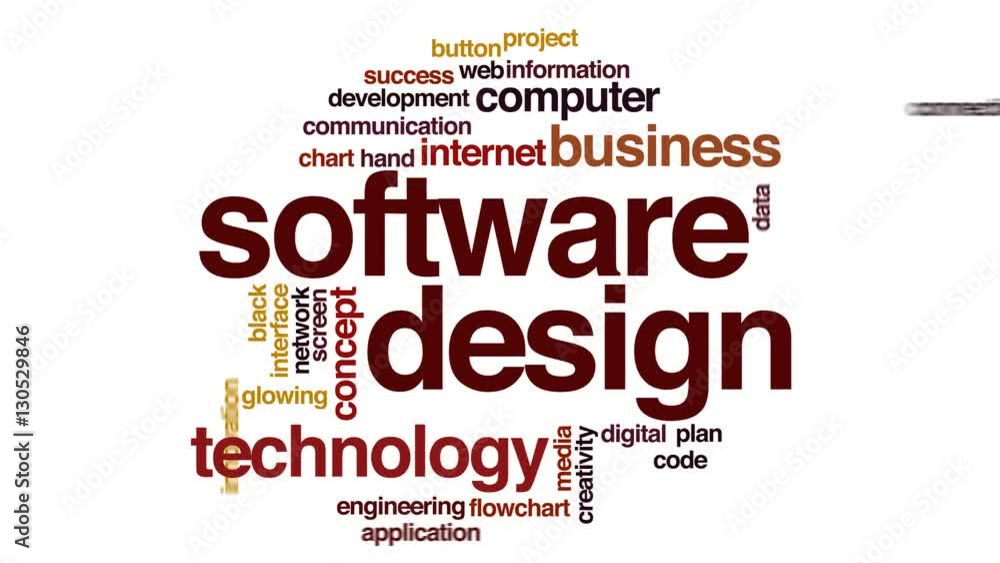 Software design animated word cloud. Software design animated word cloud.