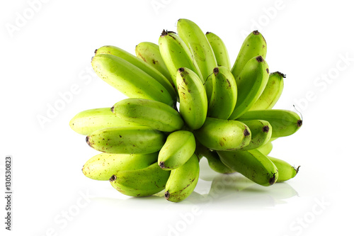 fresh banana on white background © papi8888
