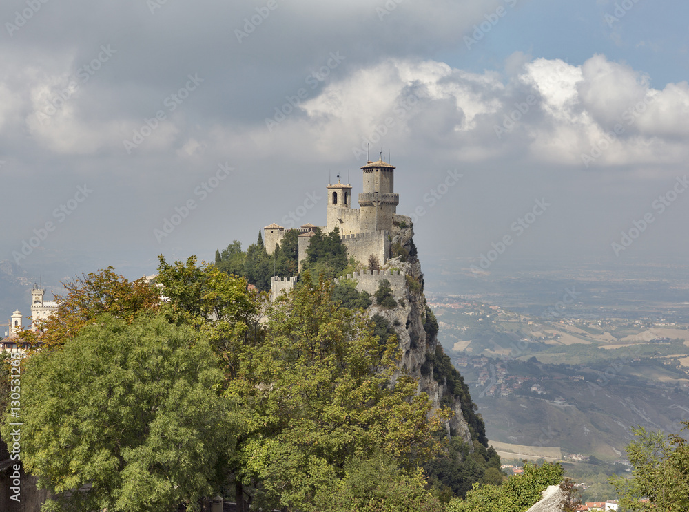 Guaita tower of Mount Titan in San Marino.