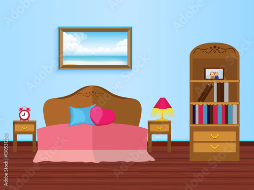 bedroom isolated