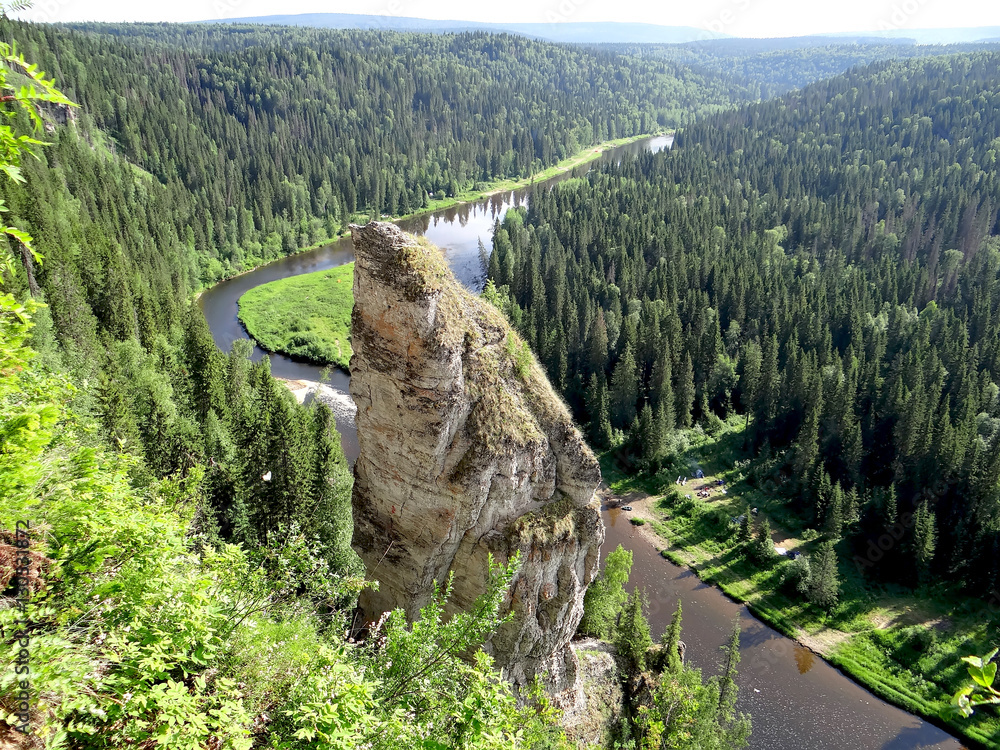 Photo: Us'vinskie stolby, observation deck, Perm Territory, Chusovskoy gorodskoy