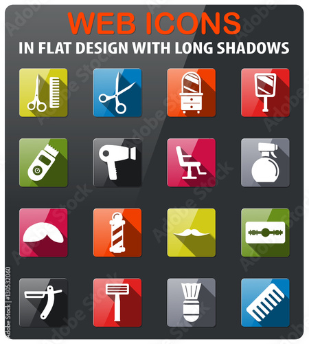 Barbershop simply icons