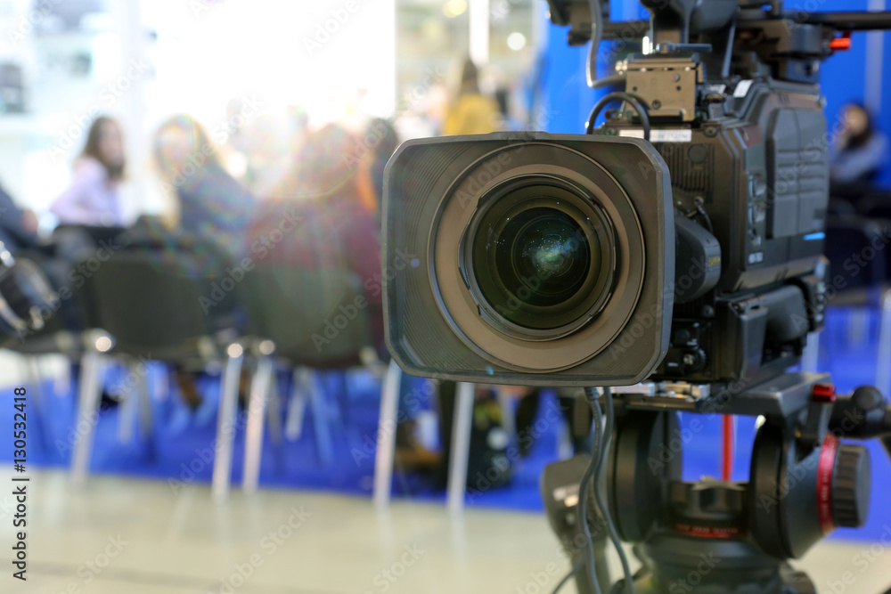 Video camera while filming Video camera while filming