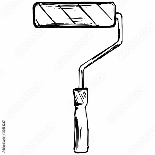 Roller for painting. Tools for drawing