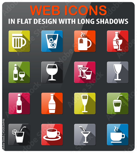 glasses icon set