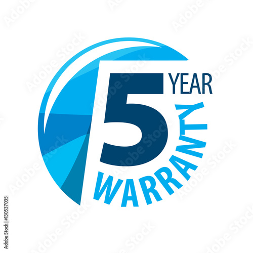 vector logo 5 years warranty
