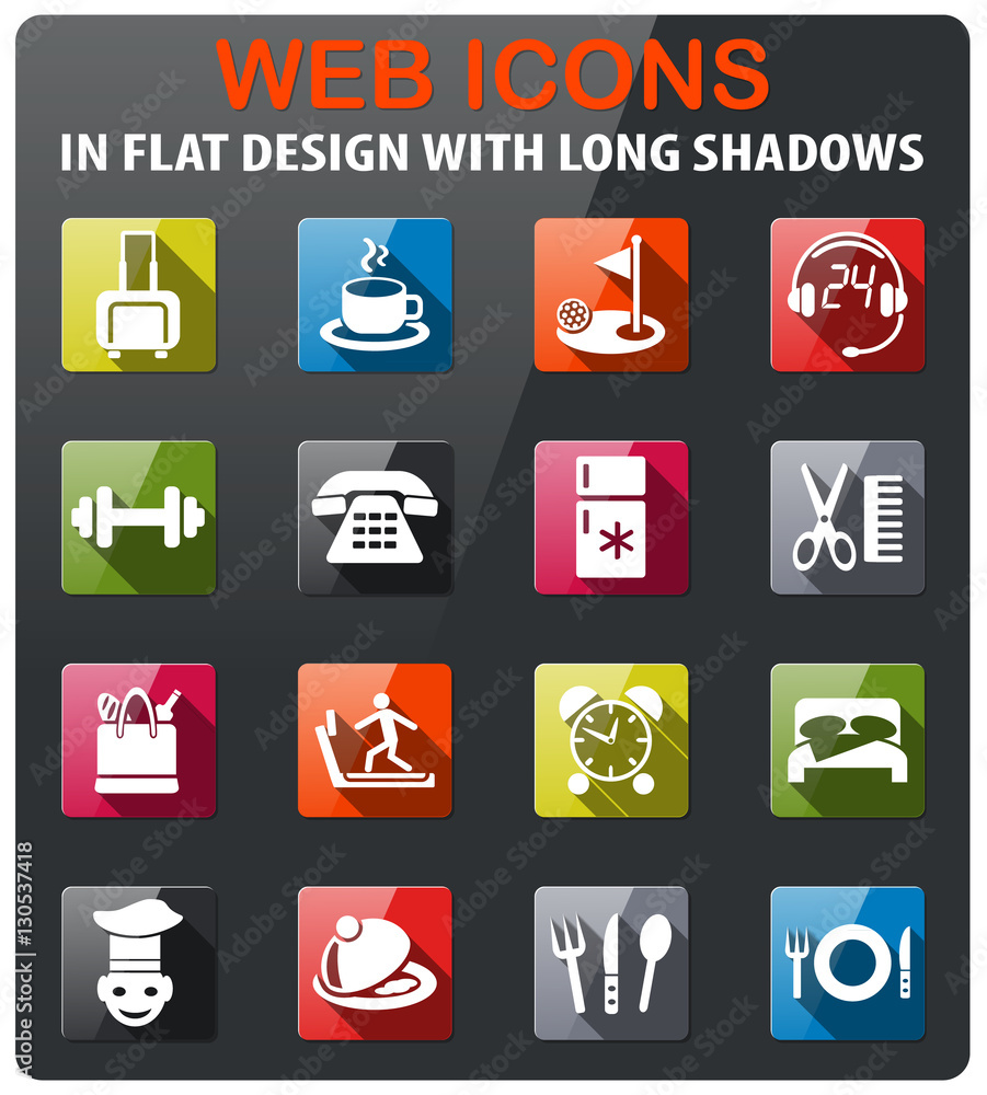 hotel service icon set hotel service icon set