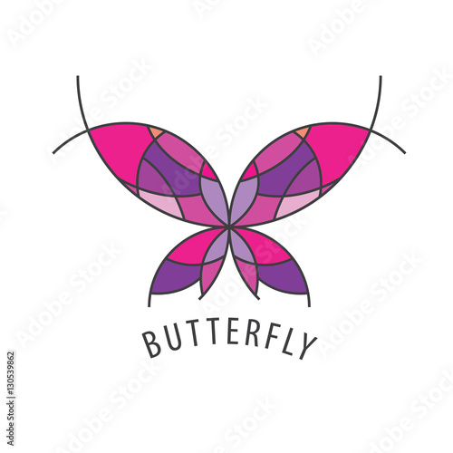 vector logo butterfly