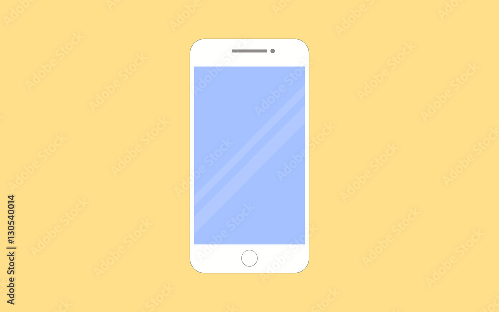 Smartphone vector illustration in flat design style Smartphone vector illustration in flat design style
