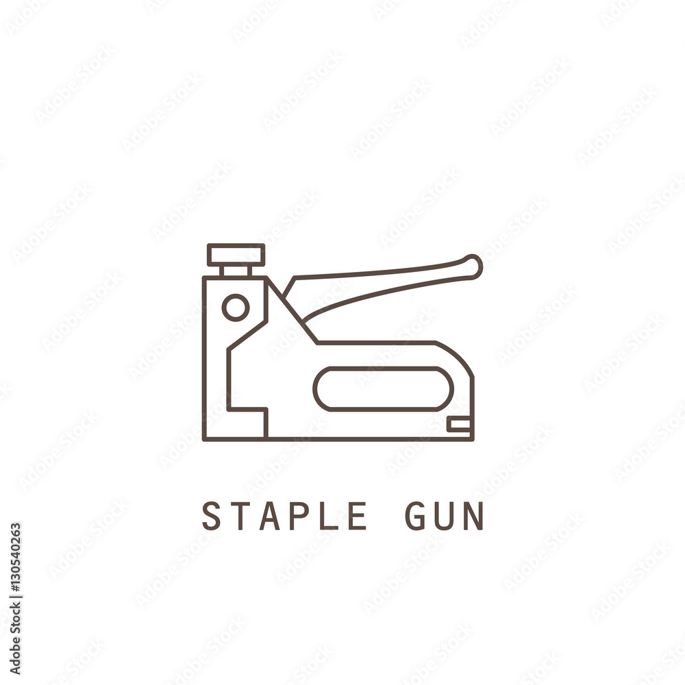 Icon staple gun. Vector illustration.