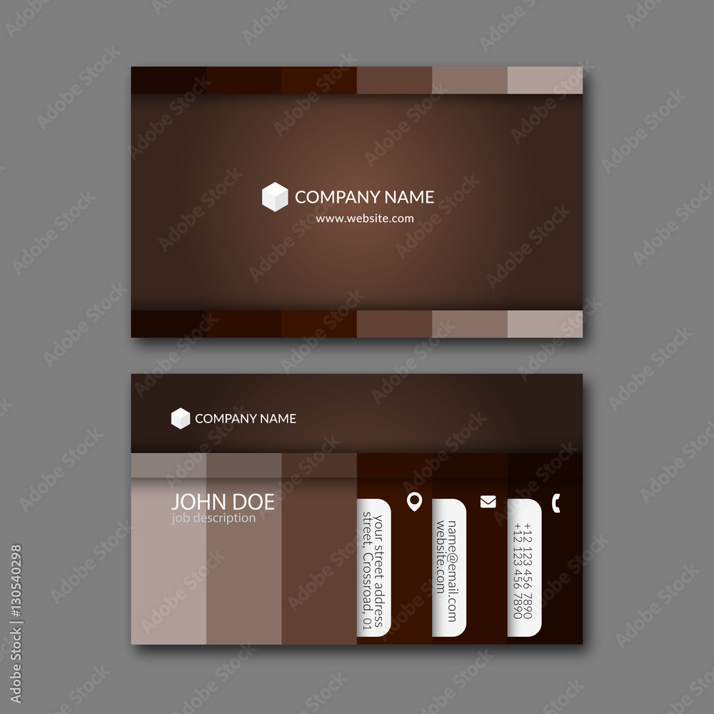 Business Card Template. Stock Vector Adobe Stock Business Card Template. Stock Vector Adobe Stock