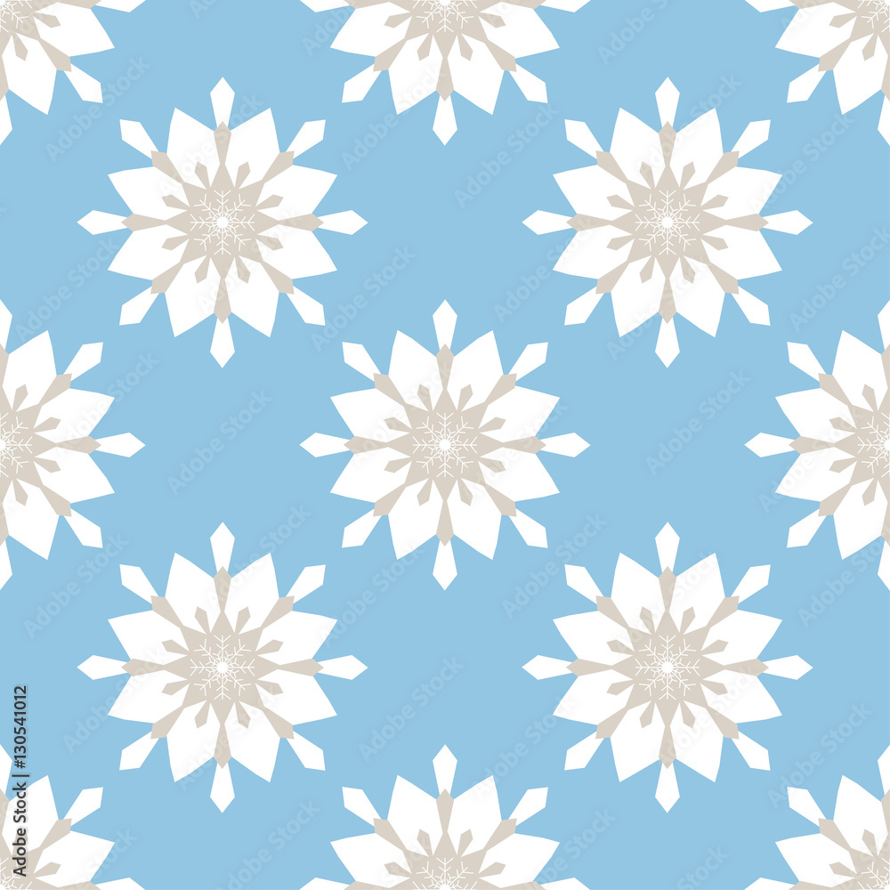Christmas snowflakes seamless background. Christmas snowflakes seamless background.