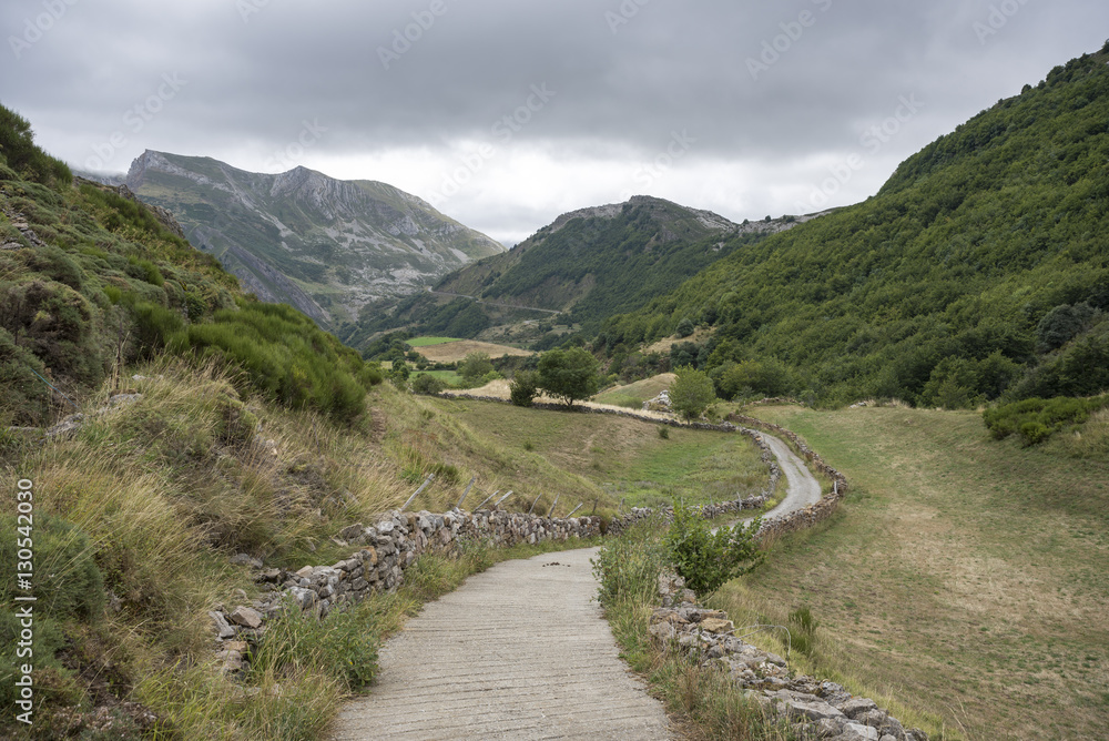 Valley of the River Trabanco, La Peral, in Somiedo Nature Reserve. It is located in the central area of the Cantabrian Mountains in the Principality of Asturias in northern Spain