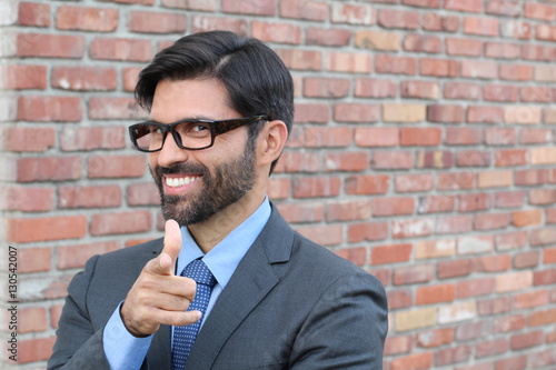 Photography Cheesy Businessman Pointing at YOU