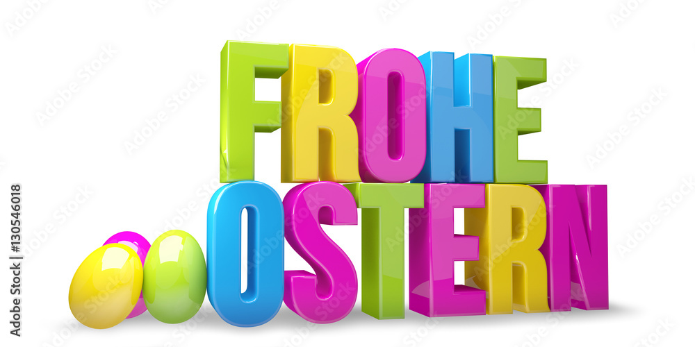 german language for Happy Easter 3D render german language for Happy Easter 3D render