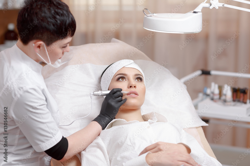 Obraz premium Permanent makeup lips