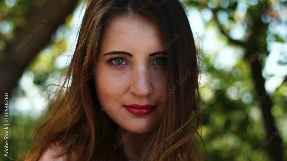 Portrait of beautiful young woman. Portrait of beautiful young woman.