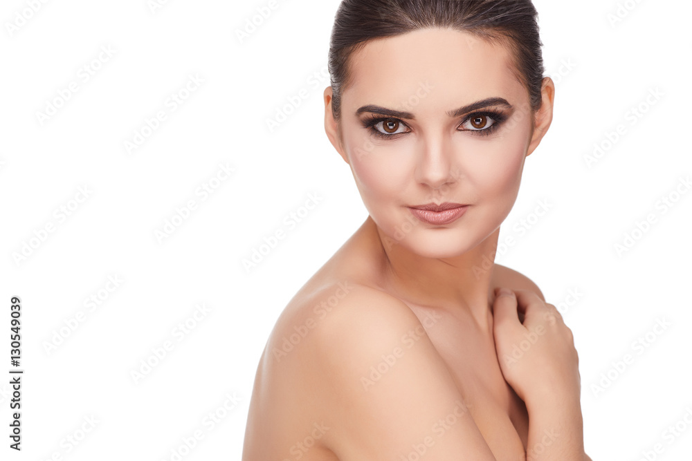 Natural Beauty Portrait. Beautiful Spa Woman . Perfect Fresh Ski Natural Beauty Portrait. Beautiful Spa Woman . Perfect Fresh Ski