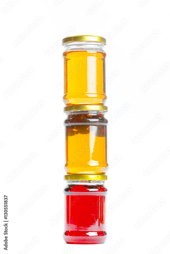 Canned compotes in large glass jar Canned compotes in large glass jar