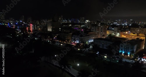 Wallpaper Mural Night video of Ocean Drive Miami Beach Torontodigital.ca