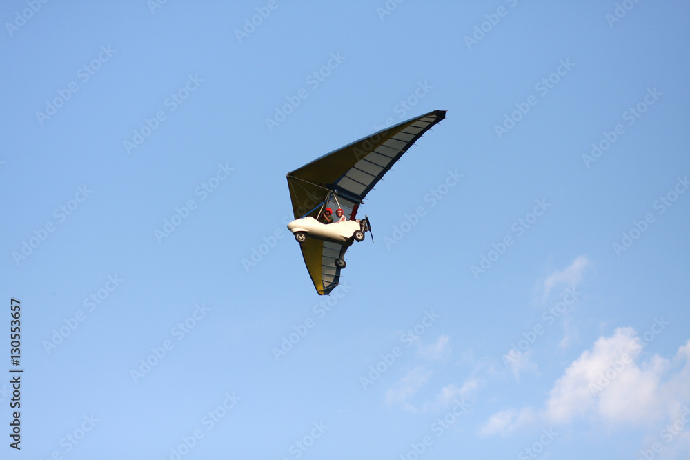 Hang gliding is flying in the sky Hang gliding is flying in the sky