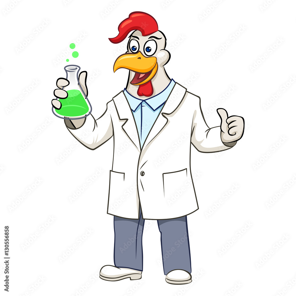 Rooser scientist vector illustration Rooser scientist vector illustration