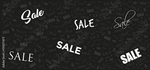 elegantes und modernes Motiv für Shopping: Sale, Prozente, Rabatt