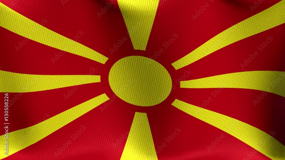 Seamless Loop Flag of Macedonia Seamless Loop Flag of Macedonia