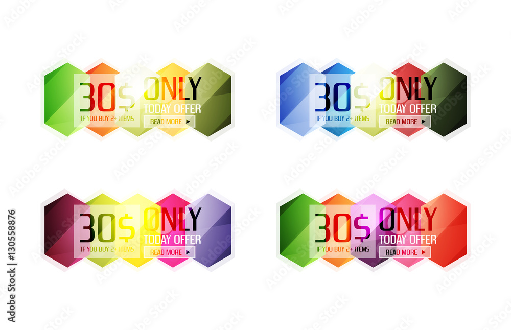 Vector special offer stickers and banners Vector special offer stickers and banners