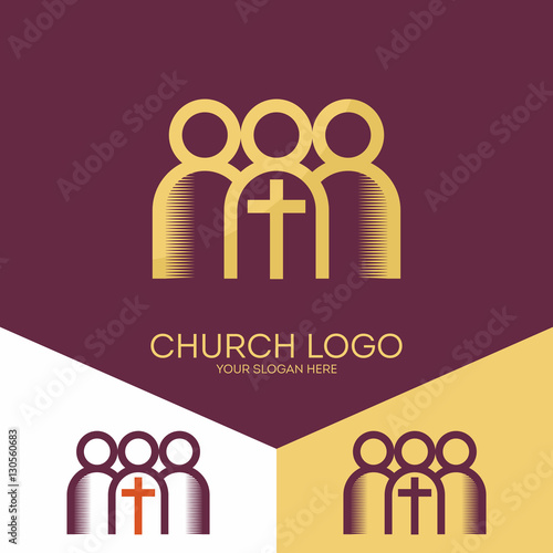 Church logo. Christian symbols. Church of God, faithful to the Lord Jesus Christ.