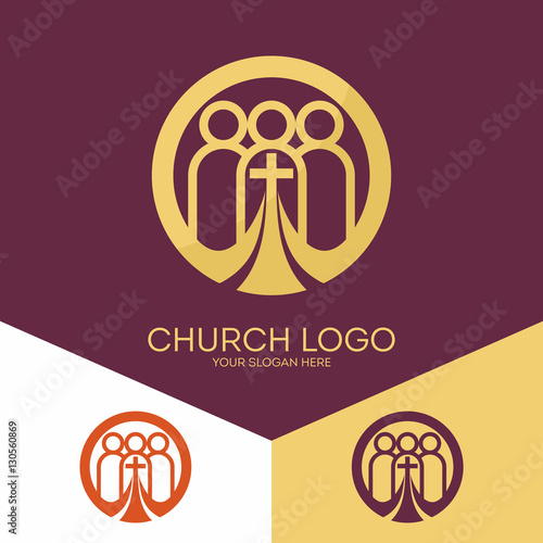 Church logo. Christian symbols. Church of God, faithful to the Lord Jesus Christ.
