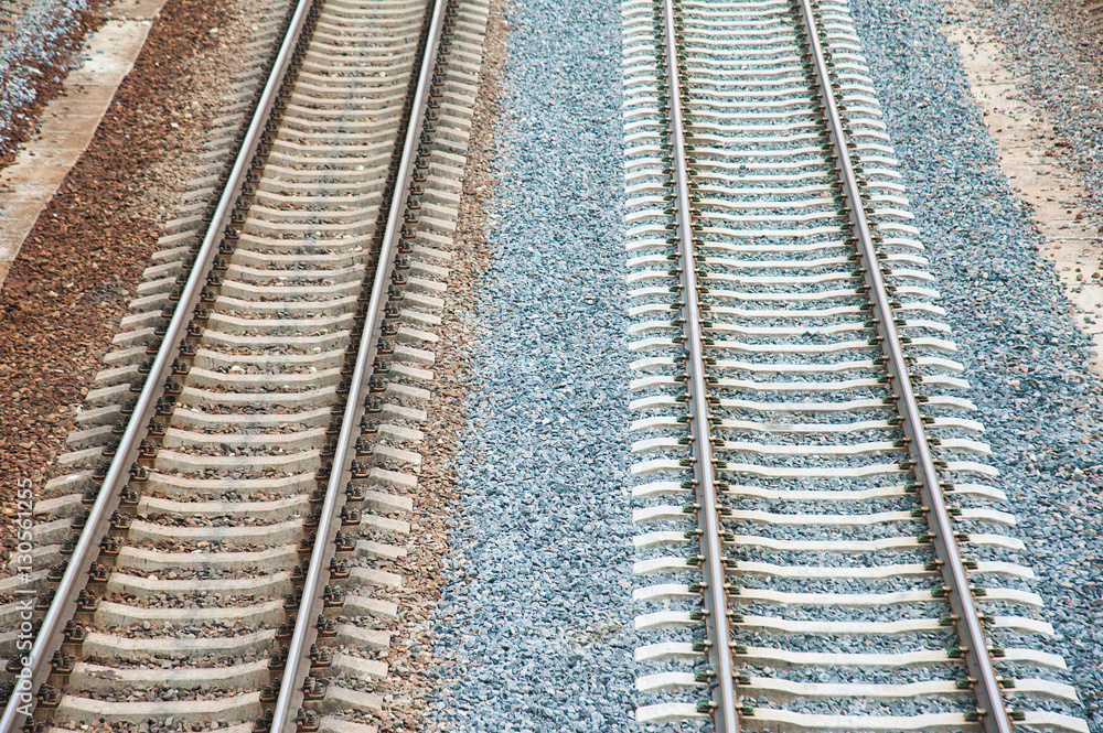 Fototapeta premium View of railway tracks